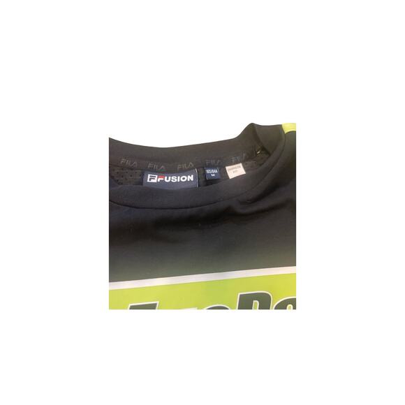 Black Eye Patch Streetwear Fila Fusion Oversized Colorblock T Shirt - Picture 3 of 4